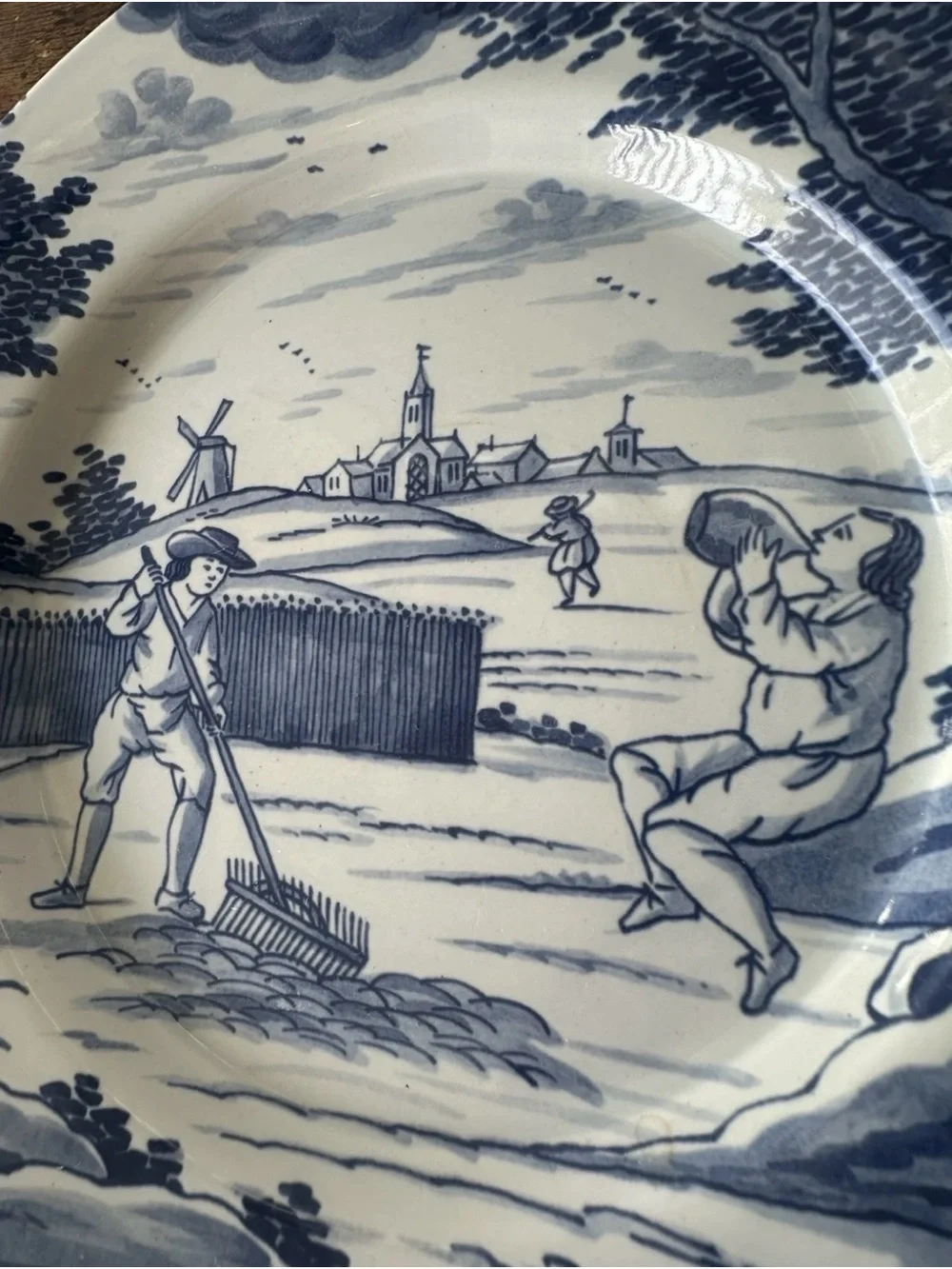 MMA Delft Plate June Juni Vintage First Edition Month Plate Made In Holland